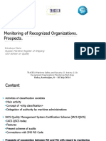 Monitoring of Recognized Organizations.