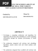 Guided by Done By: Investigating The Schedulability of Periodic Real-Time Tasks in Virtualized Cloud Environment