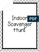 Indoor Scavenger Hunt A