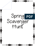 Spring Scavenger Hunt A
