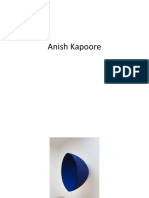 Anish Kapoore and Blue Color