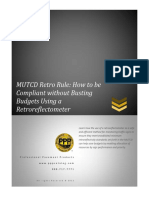 MUTCD Retro Rule How To Be Compliant Without Busting Budgets Using A Retroreflectometer