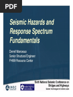 Seismic Hazards and Response Spectrum Response Spectrum Fundamentals Fundamentals