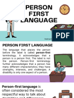 Person First Language