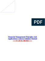 Financial Management Principles and Applications Cabrera Solution Manual