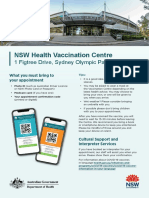 NSW - Health Vaccination Centre - Appointment Information and Map
