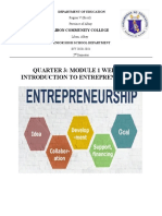 Applied Entrepreneurship Module 1 and 2 Week 1 & 2