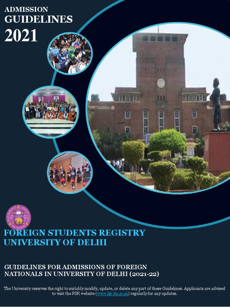 FSR Admission Guidelines 2021-2022 (v2) | PDF | Travel Visa ...