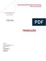 ASANTE, Molefi Kete - Origem Africana Da Filosofia_ Mito Ou Realidade