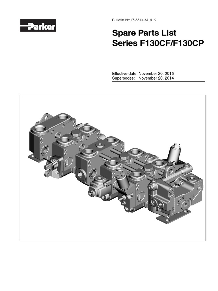 Parker - Part List - F130CF-F130CP | PDF | Screw | Specification ...