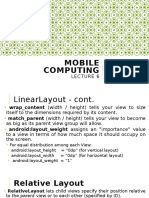 LinearLayout and RelativeLayout in Android Mobile App Development