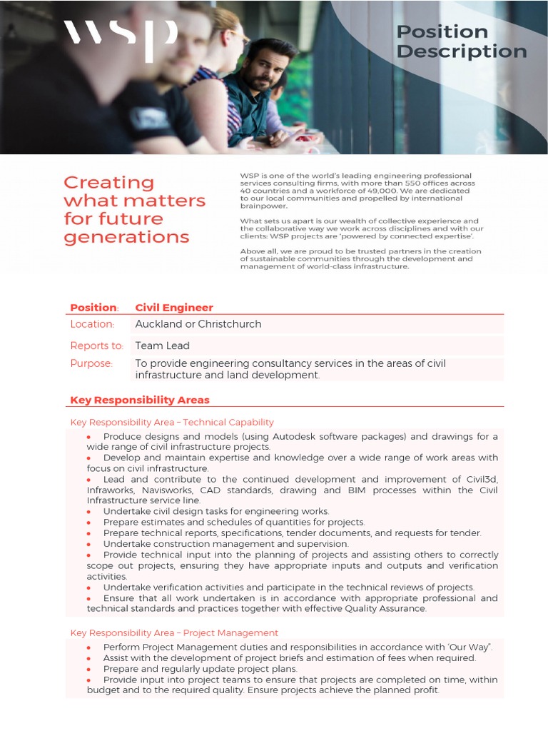 Civil Infrastructure PD - Civil Engineer | PDF | Project Management ...