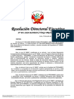 RDE N.° 091-2020 Modificación Del Cronograma - Beca Permanencia