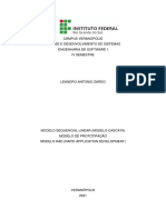 Modelo Sequencial Linear, Prototipacao, Rad - Leandro a Zardo
