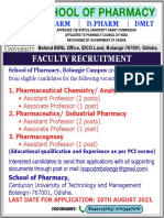 School of Pharmacy: Faculty Recruitment