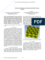 Based On The ANSYS Double Rhombic Honeycomb Paperboard Finite Element Analysis