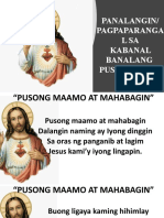 Panalangin/ Pagpaparanga LSA Kabanal Banalang Puso Ni Jesus