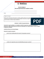 Guía de Trabajo 2. Análisis de Argumentaciones Mediante Modelo