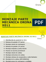 Montaje Parte Mecánica Orona 3G X011: COD.: 0951011 REV.: 1 13/10/2010