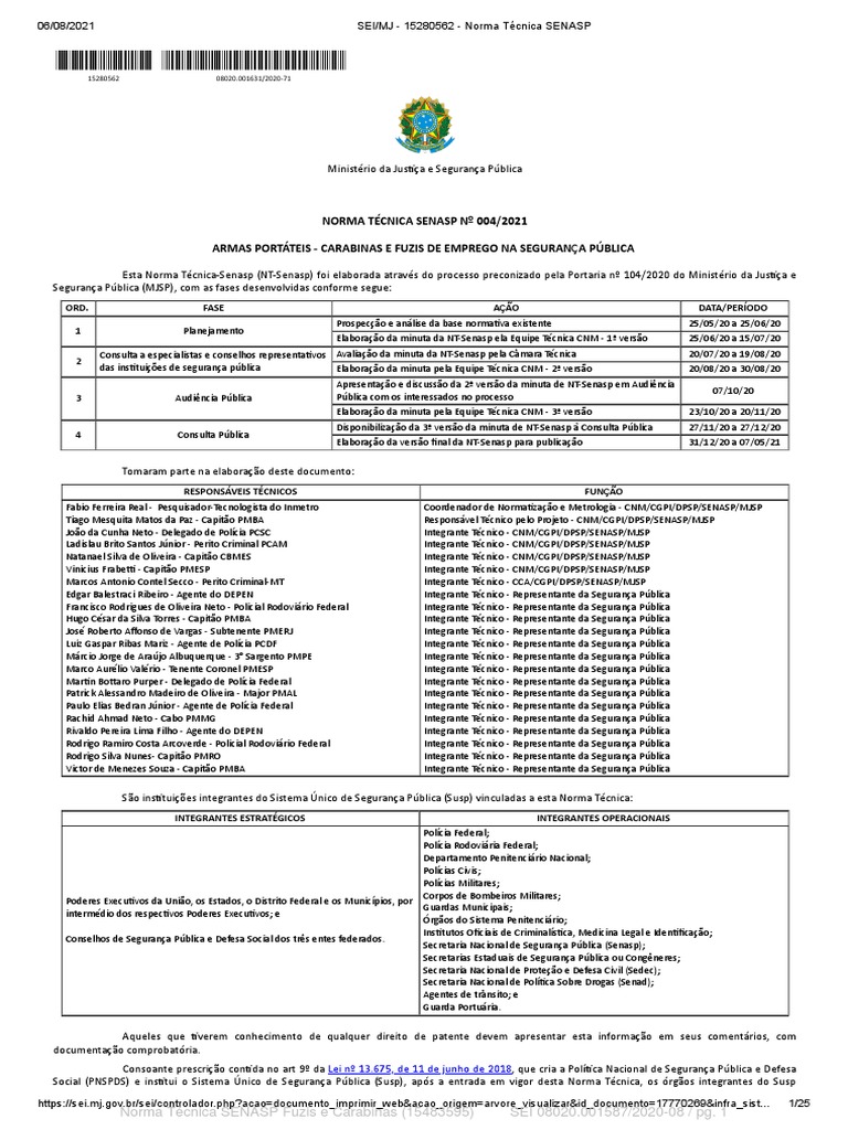 DOC) Códigos de Armas e Munição  Fabricio Silva Souza 