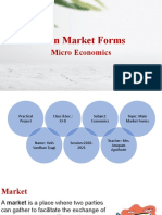 Main Market Forms: Micro Economics