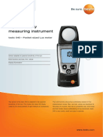 Light Intensity Measuring Instrument: Testo 540 - Pocket-Sized Lux Meter