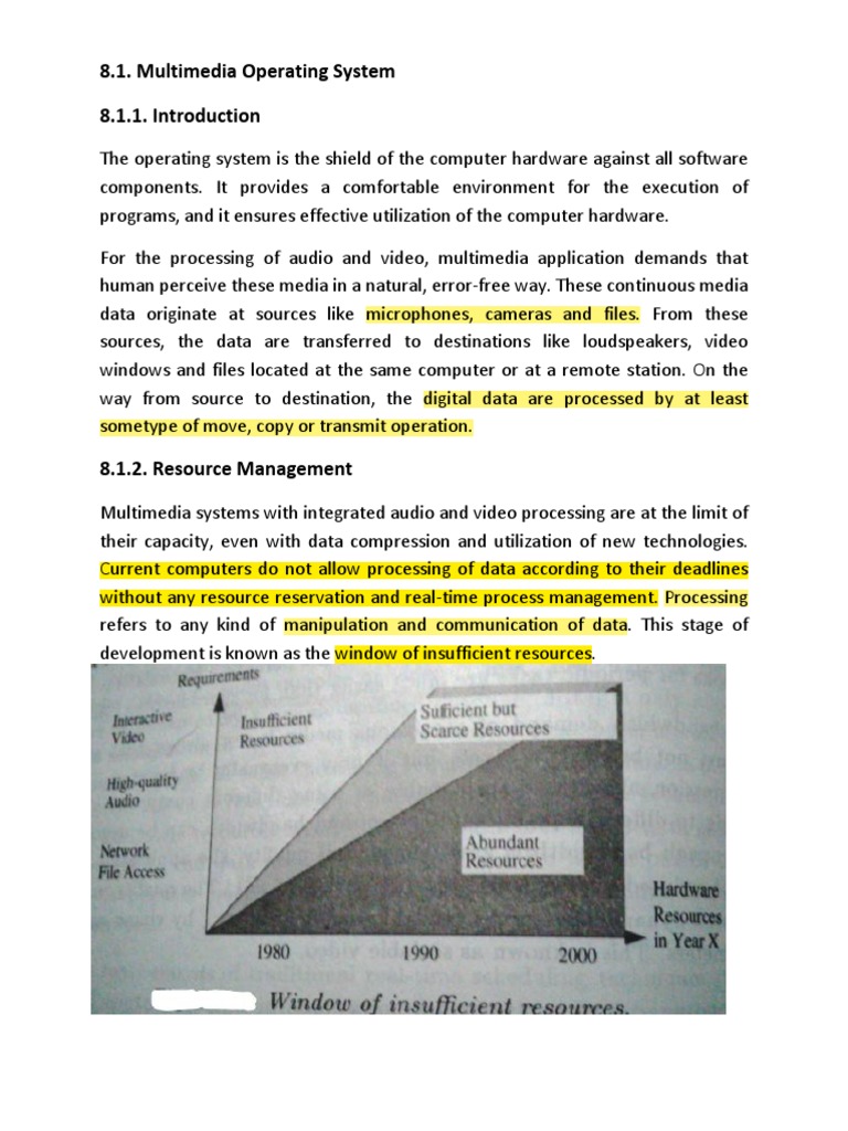Ch-8.1 Multimedia Operating System | PDF | Scheduling (Computing ...