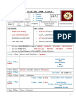 Master Time - Table: 2 Hrs. - News 4 Hrs. - Revision 9 Hrs. - New Topics