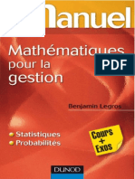 (Mini Manuel) Legros, Benjamin - Mini-Manuel de Mathématiques Pour La Gestion - Cours + Exos (2011, Dunod)