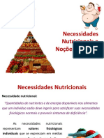 BQM I - 1 - TÉORICA - Necessidades Nutricionais