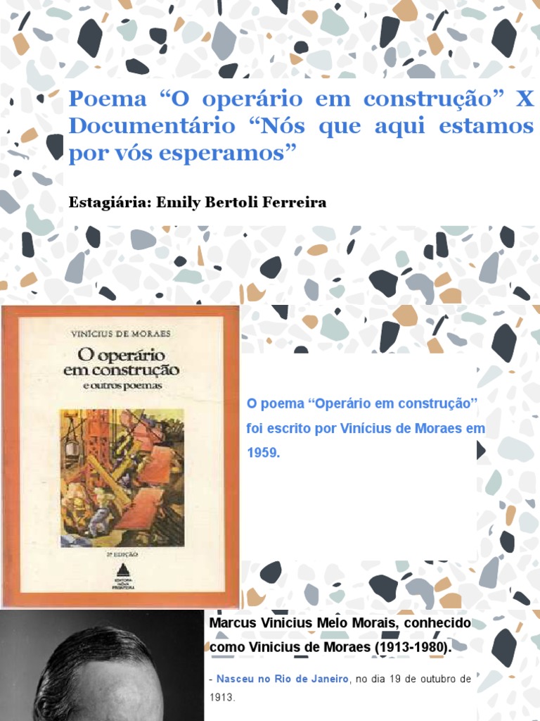Poema "O Operário em Construção" | PDF | Poesia