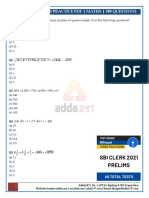 Formatted SBI CLERK PRELIMS PRACTICE PDF MATHS 500 QUESTIONS SOLUTIONS