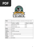 Introduccion A La Psicología y Antecedentes de La Psicología Científica