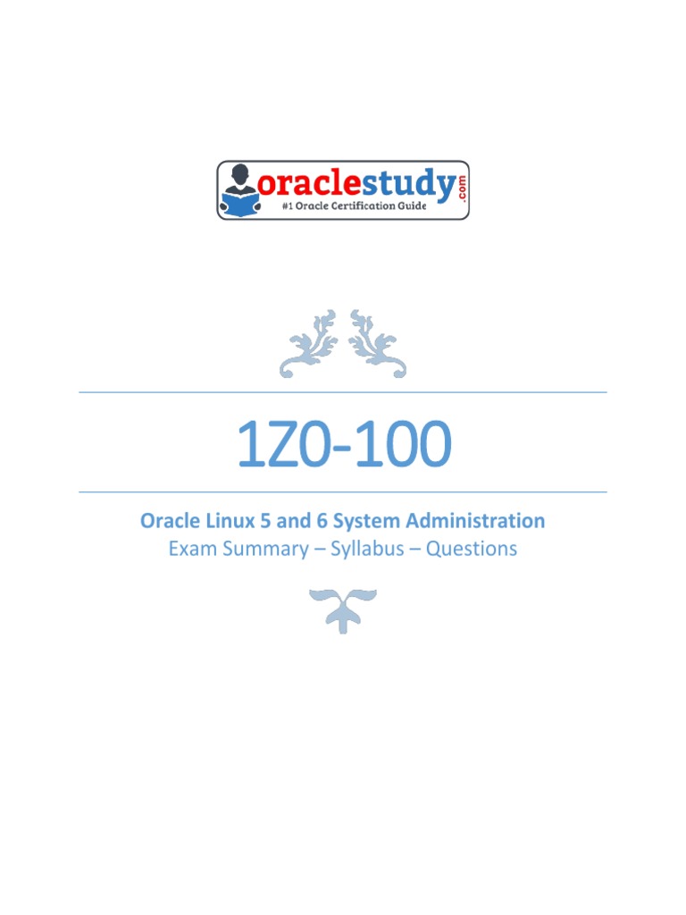 Oracle Linux 5 and 6 Admin Exam Guide | PDF | Computing | Unix