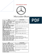 IDENTIFICAÇÃO VEÍCULAR Localizaçao MERCEDES BENZ - CHASSI