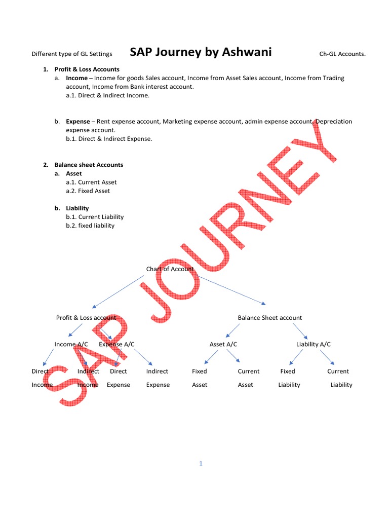 Types of GL Accounts in SAP | PDF | Balance Sheet | Expense