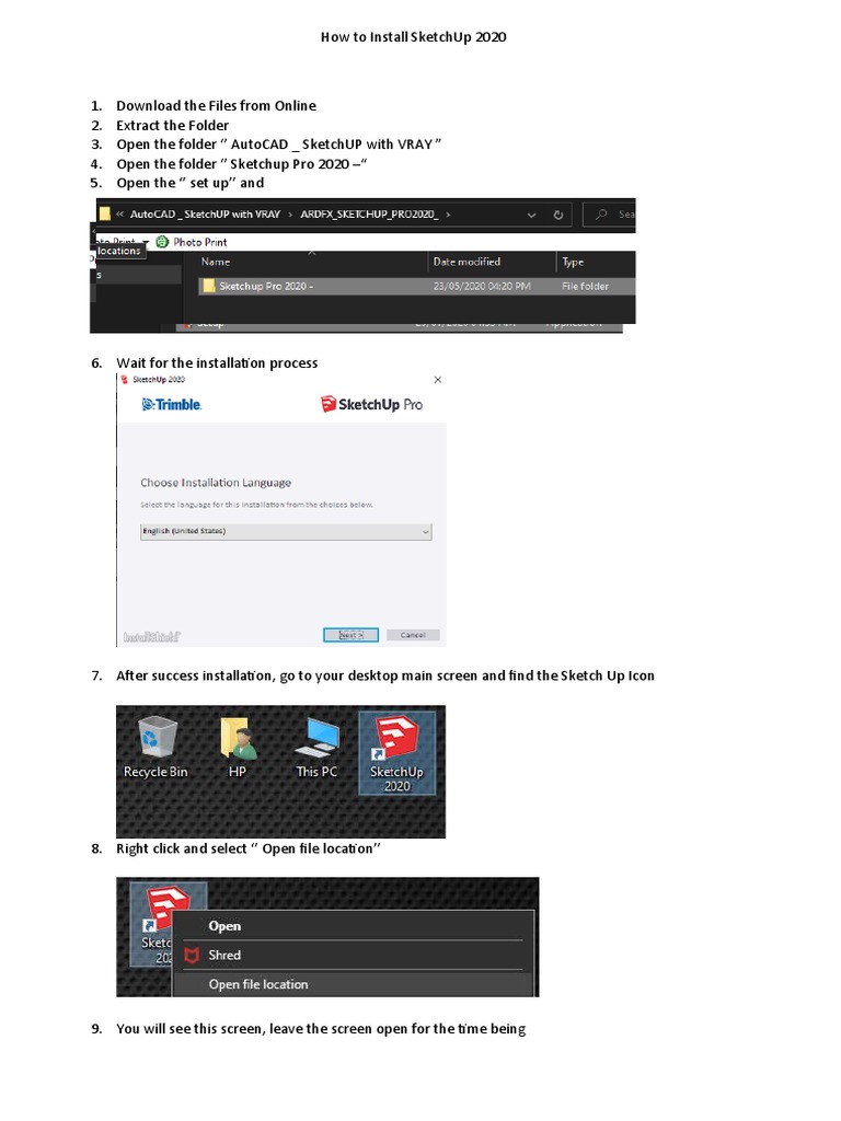 HELP DOWNLOADING SKETCHUP 2020 visual data 8