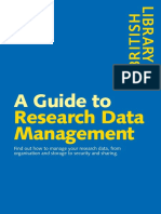 A Guide To: Research Data Management