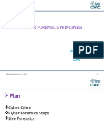 Cyber Forensics Principles: Jayaram P Cdac
