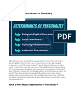 Determinants of Personality