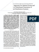 An Analytical Approach For Optimal Sizing and Placement of Distributed Generation in Radial Distribution Systems