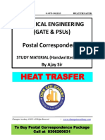 Chemical Engineering (Gate & Psus) Postal Correspondence: Heat Trasfer