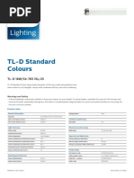 Lighting Lighting: TL-D Standard Colours