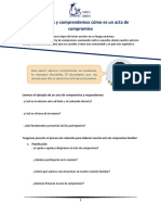 Conocemos y Comprendemos Cómo Es Un Acta de Compromiso