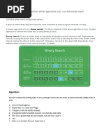 Linear and Binary Search