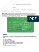 Linear and Binary Search