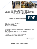 Ley de Contrataciones del Estado y su Reglamento actualizados