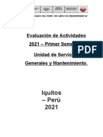 Evaluación de Actividades 2021 UMSG - WRPP