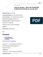 Content: Case of Corte Suprema de Justicia - SALA DE CASACIÓN CIVIL Nº 11001-02-03-000-2014-01635-00 of July 09, 2019