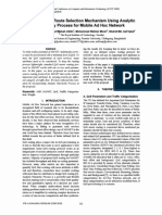 A Qos Aware Route Selection Mechanism Using Analytic Hierarchy Process For Mobile Ad Hoc Network